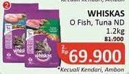 Promo Harga WHISKAS Makanan Kucing Ocean Fish, Tuna Ocean Fish 1200 gr - Alfamidi