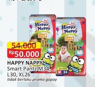 Promo Harga Happy Nappy Smart Pantz Diaper L30, XL26  - Alfamart