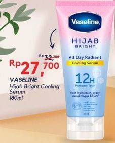 Promo Harga VASELINE Hijab Bright Body Serum All Day Radiant 180 ml - Alfamidi