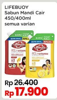 Promo Harga Lifebuoy Body Wash All Variants 400 ml - Indomaret