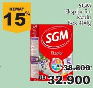 Promo Harga SGM Eksplor 5+ Susu Pertumbuhan Madu 400 gr - Giant