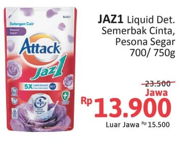 Promo Harga Attack Jaz1 DeterGel Semerbak Cinta, Pesona Segar 750 ml - Alfamidi