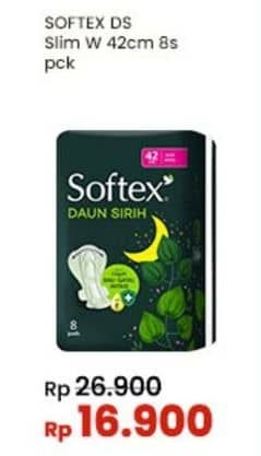 Promo Harga Softex Daun Sirih Wing 42 Cm 8 pcs - Indomaret