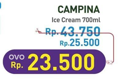 Promo Harga Campina Ice Cream 700 ml - Hypermart