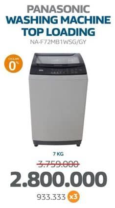 Promo Harga Panasonic NA-F72MB1 Washing Machine  - Electronic City