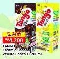 Promo Harga Tango Drink Creamio Banana Pudding, Velluto Italian Chocolate 200 ml - Alfamart