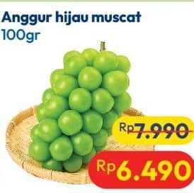 Promo Harga Anggur Shine Muscat 100 gr - Hypermart