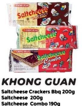 Promo Harga KHONG GUAN Saltcheese BBQ, Regular, Combo 190 gr - Yogya