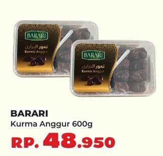 Promo Harga Barari Kurma Anggur 600 gr - Yogya