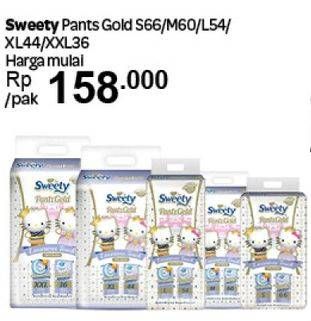Promo Harga SWEETY Gold Pants S66, M60, L54  - Carrefour