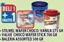 Promo Harga Stilwel Wafer Choco / Value Choco Wafer Stick/ Baleria  - Hypermart