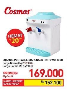 Promo Harga COSMOS CWD-1060 Dispenser  - Carrefour