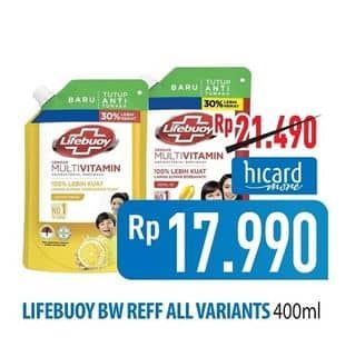 Promo Harga Lifebuoy Body Wash All Variants 400 ml - Hypermart