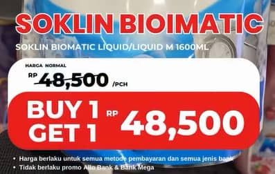 Promo Harga So Klin Biomatic Liquid Detergent 1600 ml - Carrefour