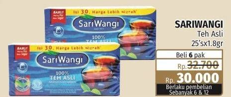 Promo Harga Sariwangi Teh Asli 25 pcs - Lotte Grosir