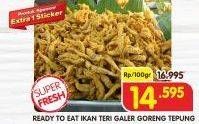 Promo Harga Ready To Eat Ikan Teri Galer Goreng Tepung per 100 gr - Superindo