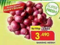 Promo Harga Bawang Merah per 100 gr - Superindo