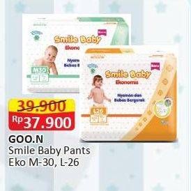 Promo Harga Goon Smile Baby Ekonomis Pants M30, L26 26 pcs - Alfamart