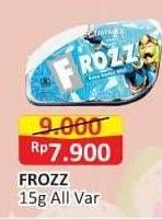 Promo Harga Frozz Candy All Variants 15 gr - Alfamart