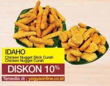 Promo Harga IDAHO Chicken Nugget Stick & Nugget Curah  - Yogya