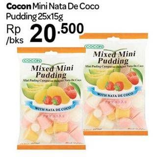 Promo Harga COCON Mixed Mini Pudding per 25 pouch 15 gr - Carrefour