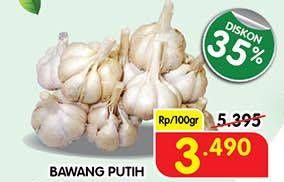 Promo Harga Bawang Putih per 100 gr - Superindo