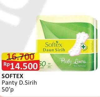 Promo Harga Softex Pantyliner Daun Sirih 50 pcs - Alfamart