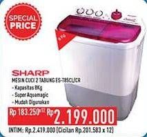 Promo Harga Sharp ES-T85CR | Washing Machine CR  - Hypermart