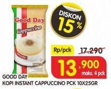 Promo Harga Good Day Cappuccino per 10 sachet 25 gr - Superindo