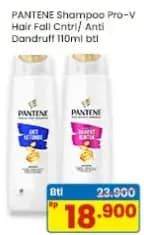 Promo Harga Pantene Shampoo Hair Fall Control, Anti Dandruff 110 ml - Indomaret