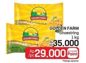 Promo Harga Golden Farm French Fries Shoestring 1000 gr - LotteMart