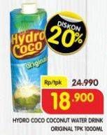 Promo Harga Hydro Coco Minuman Kelapa Original 1000 ml - Superindo