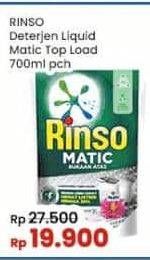 Promo Harga Rinso Detergent Matic Liquid Top Load 700 ml - Indomaret