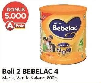 Promo Harga BEBELAC 4 Susu Pertumbuhan Madu, Vanila 800 gr - Alfamart