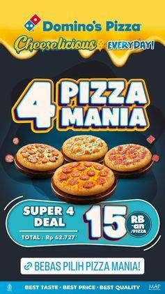 Promo Harga 15 rban / pizza  - Domino Pizza