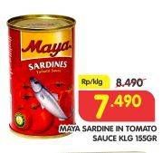 Promo Harga MAYA Sardines Tomato 155 gr - Superindo