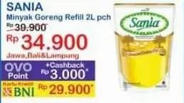 Promo Harga Sania Minyak Goreng 2000 ml - Indomaret