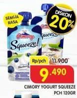 Promo Harga Cimory Squeeze Yogurt All Variants 120 gr - Superindo