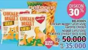Promo Harga Belfoods Favorite Chicken Safari/ Ceria/ Stick  - LotteMart