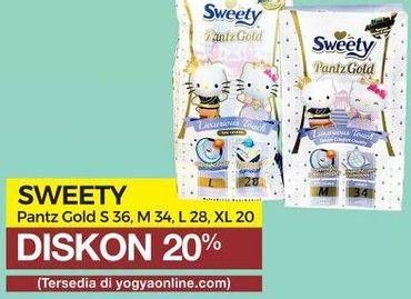 Promo Harga SWEETY Gold Pants S36, M34, L28, XL20  - Yogya