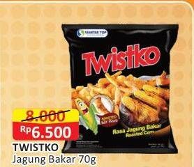 Promo Harga TWISTKO Snack Jagung Bakar Jagung Bakar 70 gr - Alfamart