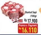 Promo Harga Oxtail Sapi Potong per 100 gr - Hypermart