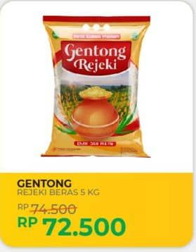 Promo Harga Gentong Rejeki Beras 5000 gr - Yogya