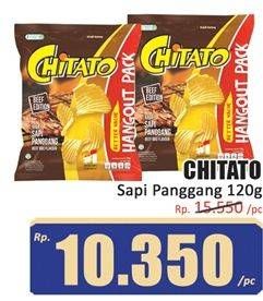 Promo Harga Chitato Snack Potato Chips Sapi Panggang Beef Barbeque 120 gr - Hari Hari