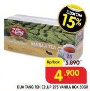 Promo Harga 2tang Teh Celup Vanilla 25 pcs - Superindo