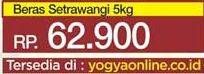 Promo Harga YOA Beras Setrawangi Wangi 5 kg - Yogya