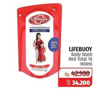 Promo Harga LIFEBUOY Body Wash Total 10 900 ml - Lotte Grosir