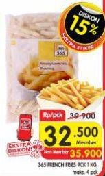 Promo Harga 365 French Fries 1000 gr - Superindo