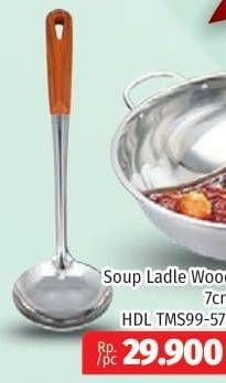 Promo Harga VIERA Soup Ladle Wood 7cm  - Lotte Grosir