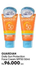 Promo Harga Guardian Daily Sun Protection Face Cream 50 ml - Guardian
